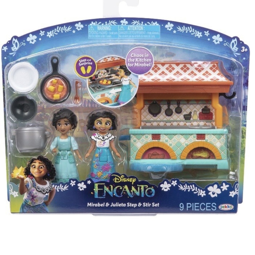 Disney Encanto Mirabel & Julieta Step & Stir Kitchen Playset New in Package 9 Pc